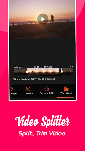 قص وتقسيم الفيديو إلا أجزاء - Image screenshot of android app