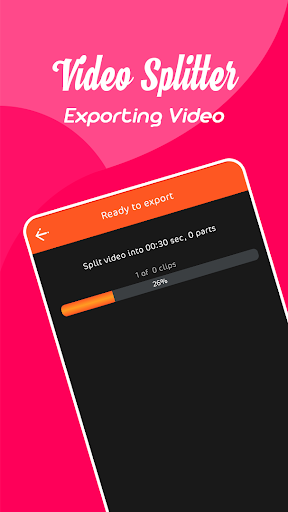 قص وتقسيم الفيديو إلا أجزاء - Image screenshot of android app