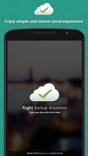 Right Backup Anywhere - Image screenshot of android app