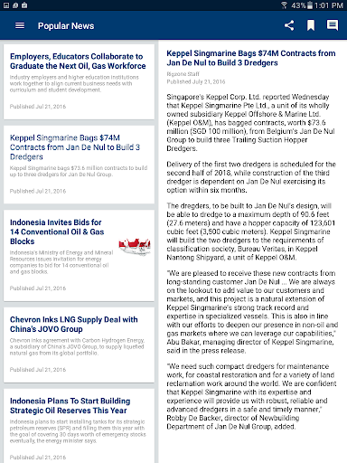 Oil & Gas Jobs News Oil Prices - عکس برنامه موبایلی اندروید