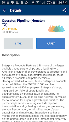 Oil & Gas Jobs News Oil Prices - عکس برنامه موبایلی اندروید