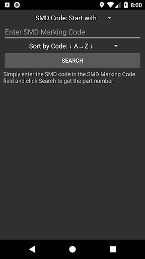 SMD Marking Codes - عکس برنامه موبایلی اندروید