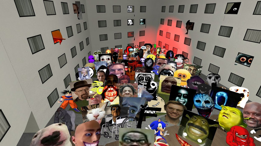 Nextbots In Backrooms: Shooter - Gameplay image of android game