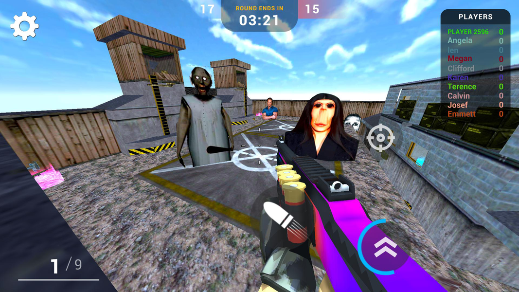 Nextbots In Backrooms: Shooter - Gameplay image of android game