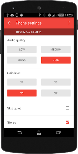 Wear Audio Recorder - عکس برنامه موبایلی اندروید