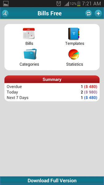 Bills Free - Expense & Invoice - Image screenshot of android app