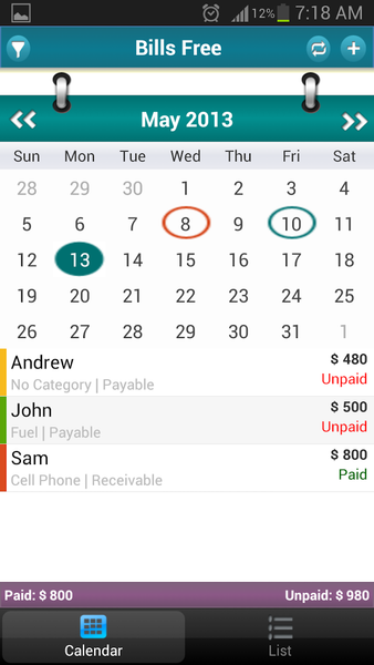 Bills Free - Expense & Invoice - Image screenshot of android app