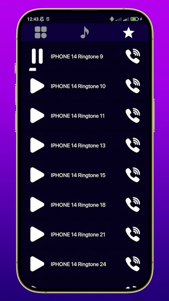 Ringtone for Iphone 14 pro max - Image screenshot of android app