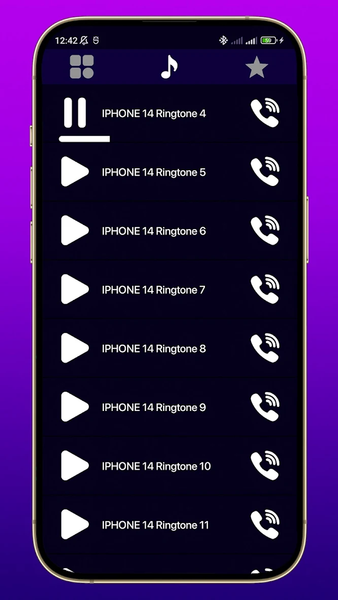 Ringtone for Iphone 14 pro max - Image screenshot of android app