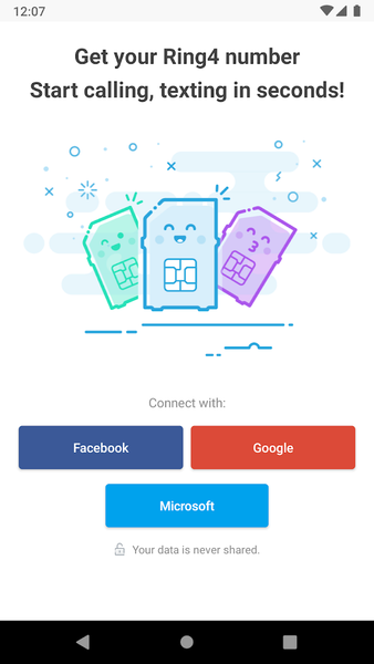 Ring4: Phone + Text + Video - Image screenshot of android app