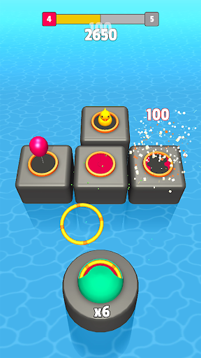 Color Rings - Ring Toss Game - Gameplay image of android game