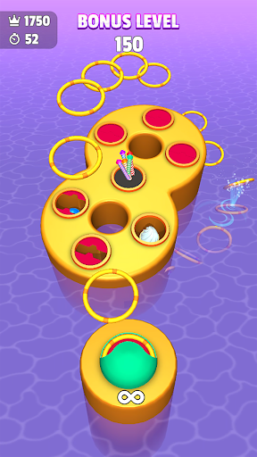 Color Rings - Ring Toss Game - Gameplay image of android game