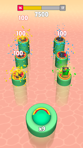 Color Rings - Ring Toss Game - Gameplay image of android game