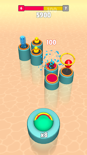 Color Rings - Ring Toss Game - Gameplay image of android game