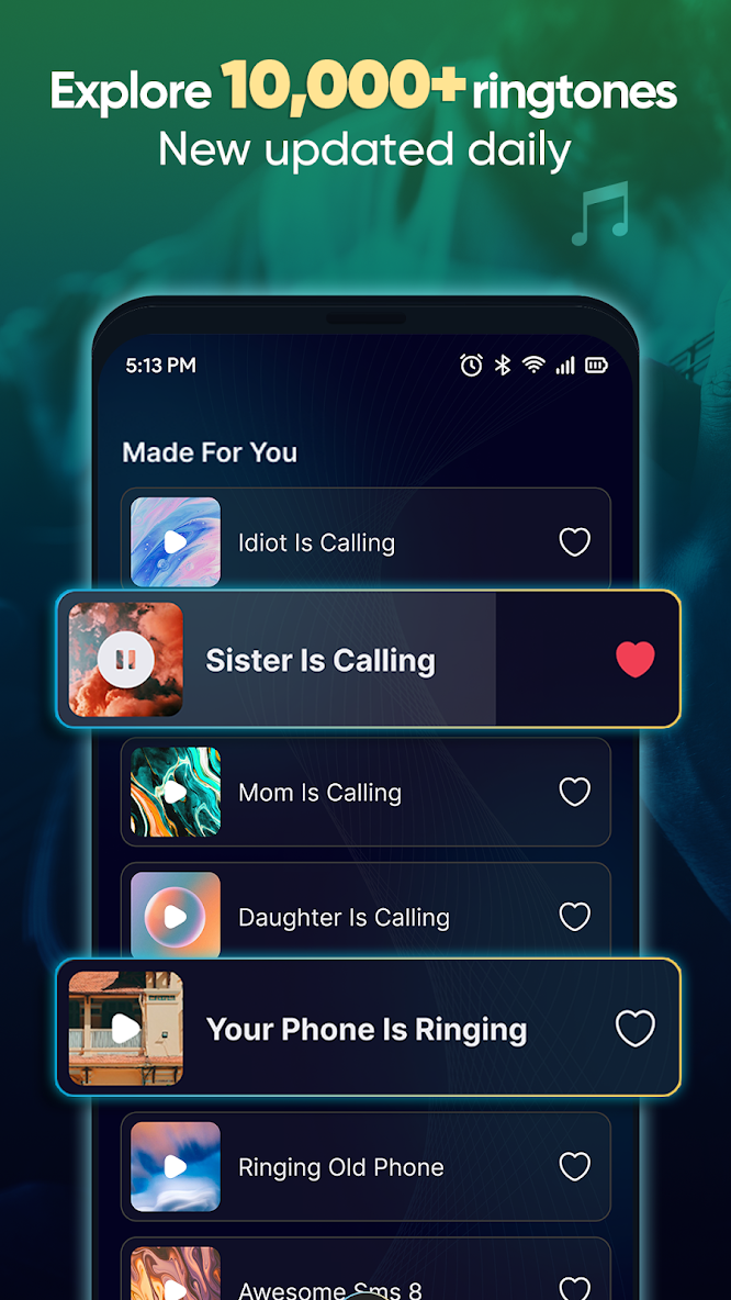 برنامه Ringtone App For Android دانلود بازار