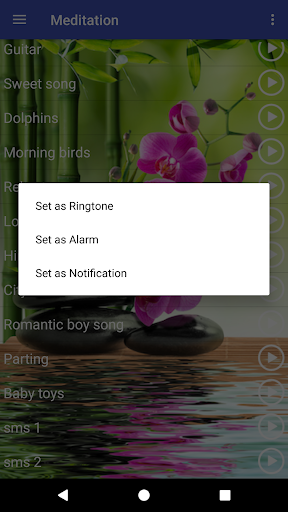 Meditation Music and Ringtones - Image screenshot of android app