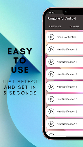 Ringtone for Android™ - عکس برنامه موبایلی اندروید