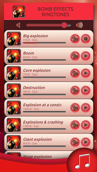 Bomb Effects Ringtones - Image screenshot of android app