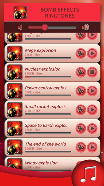 Bomb Effects Ringtones - Image screenshot of android app