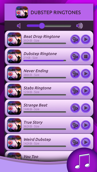 Dubstep Ringtones - عکس برنامه موبایلی اندروید