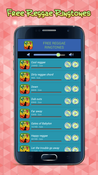 Free Reggae Ringtones - عکس برنامه موبایلی اندروید