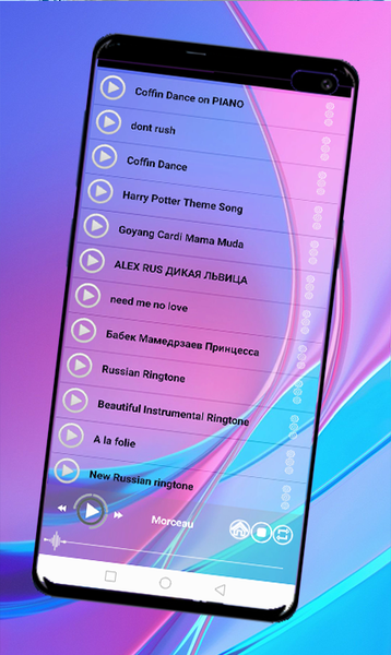 Ringtone app song - عکس برنامه موبایلی اندروید