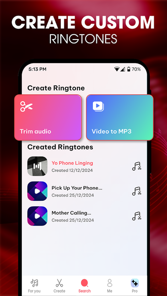 Ringtones Music for Android - Image screenshot of android app