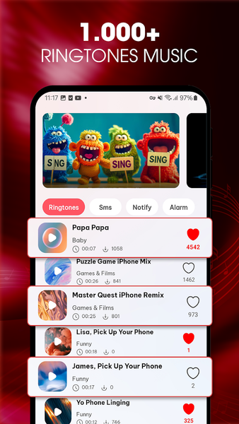 Ringtones Music for Android - Image screenshot of android app