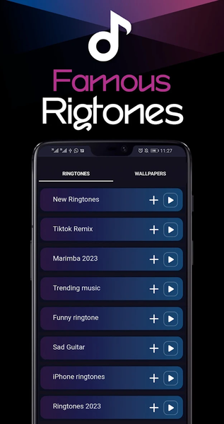 Popular Ringtones ۲۰۲۵ - عکس برنامه موبایلی اندروید
