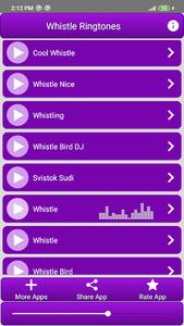 Whistle Ringtones - عکس برنامه موبایلی اندروید