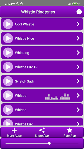 Whistle Ringtones - Image screenshot of android app