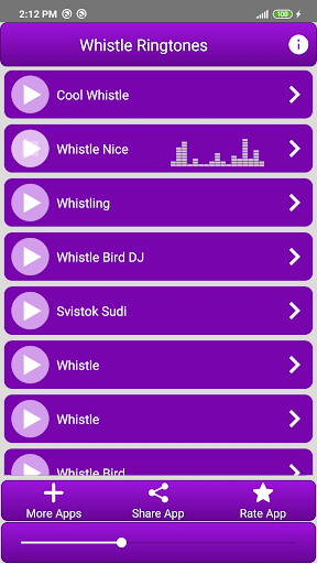 Whistle Ringtones - عکس برنامه موبایلی اندروید