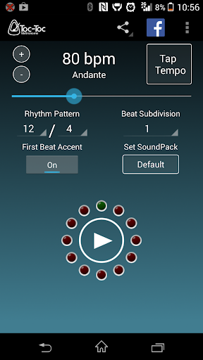 Toc-Toc - Mobile Metronome - عکس برنامه موبایلی اندروید