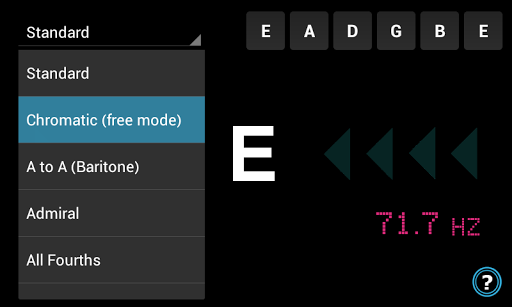 TunaDroid - Guitar Tuner - عکس برنامه موبایلی اندروید