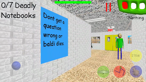 it's harder!  Baldi Goes Crazy (Part 1) [Baldi's Basics Mod