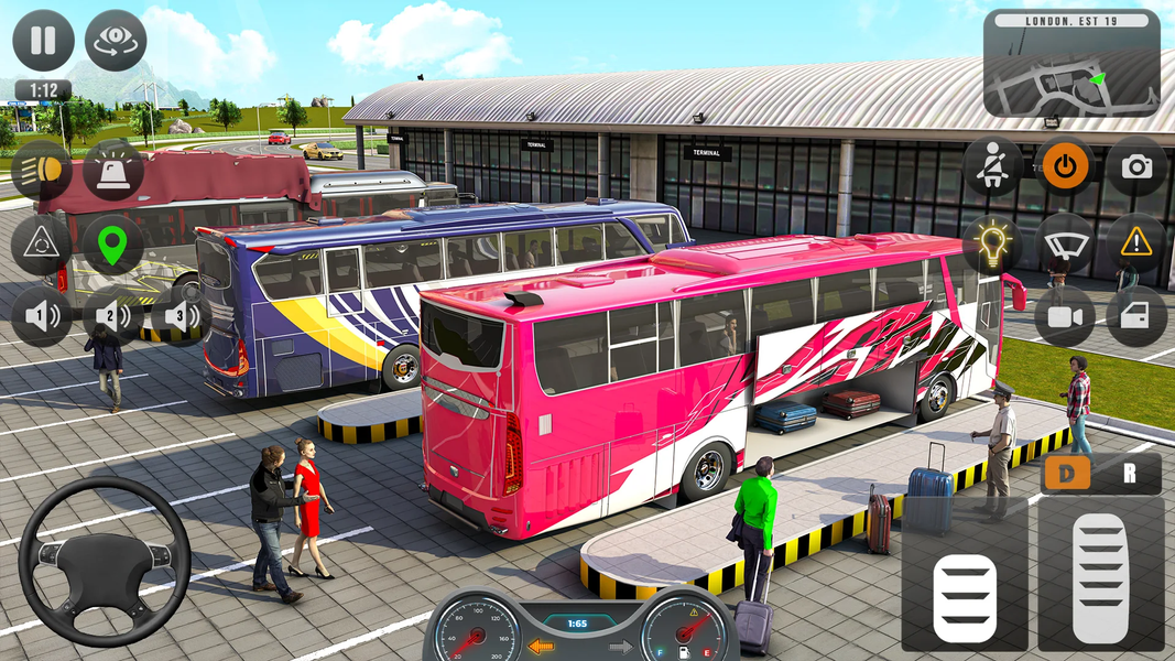 City Bus Simulator 3D Offline - Gameplay image of android game