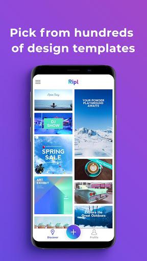 Ripl: Social Media Marketing - عکس برنامه موبایلی اندروید