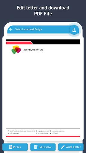 Letterhead Maker - Templates - Image screenshot of android app