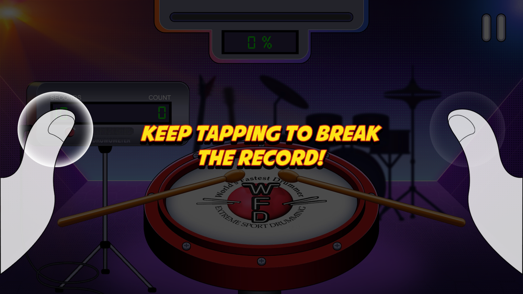 World's Fastest Drummer - Gameplay image of android game