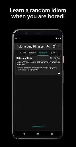 Idioms And Phrases - English - Image screenshot of android app