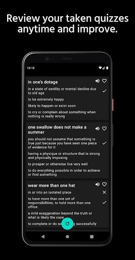 Idioms And Phrases - English - Image screenshot of android app