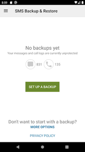 SMS Backup & Restore - عکس برنامه موبایلی اندروید