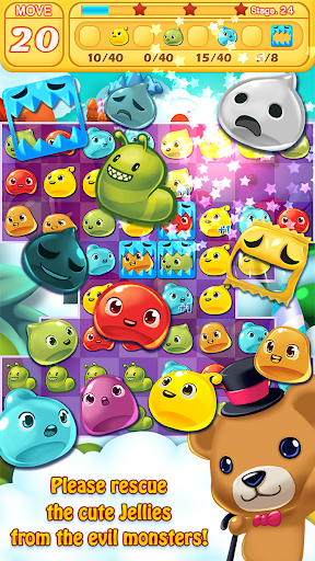 Jelly Jelly Crush - In the sky - عکس بازی موبایلی اندروید