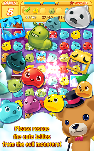 Jelly Jelly Crush - In the sky - عکس بازی موبایلی اندروید