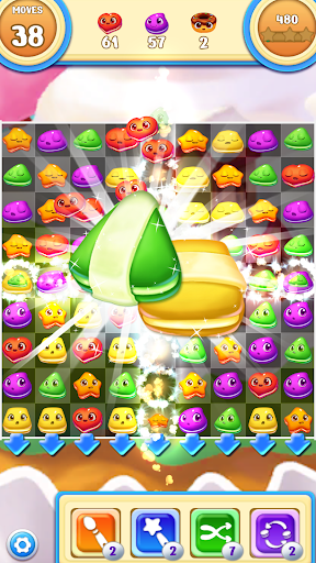 Macaron Pop : Sweet Match 3 - Gameplay image of android game