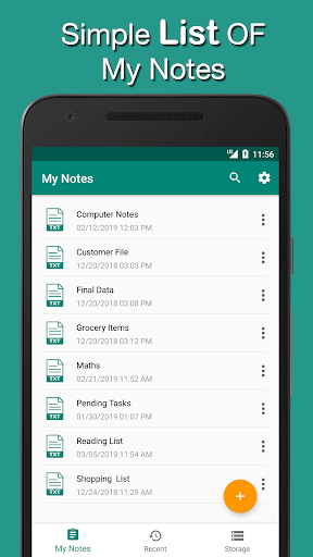 Simple Notepad - Text Editor 2019 - Image screenshot of android app