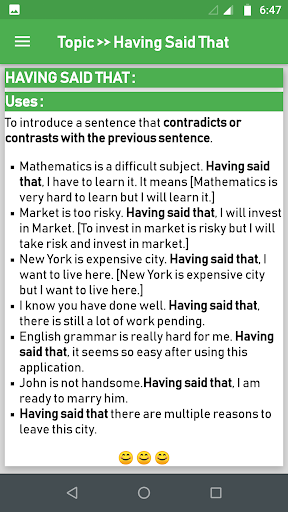 English Grammar Advanced - Image screenshot of android app