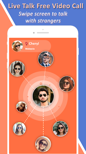 Live Talk - Random video call - عکس برنامه موبایلی اندروید