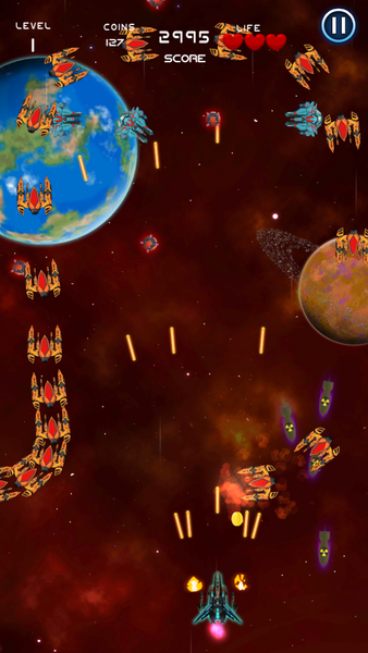 Space Shooter - Insert Coin - Gameplay image of android game