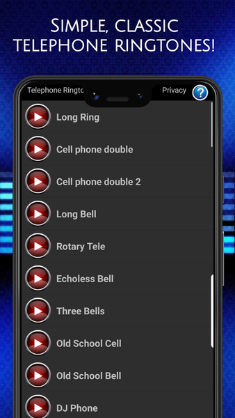 Telephone Ringtones - Image screenshot of android app